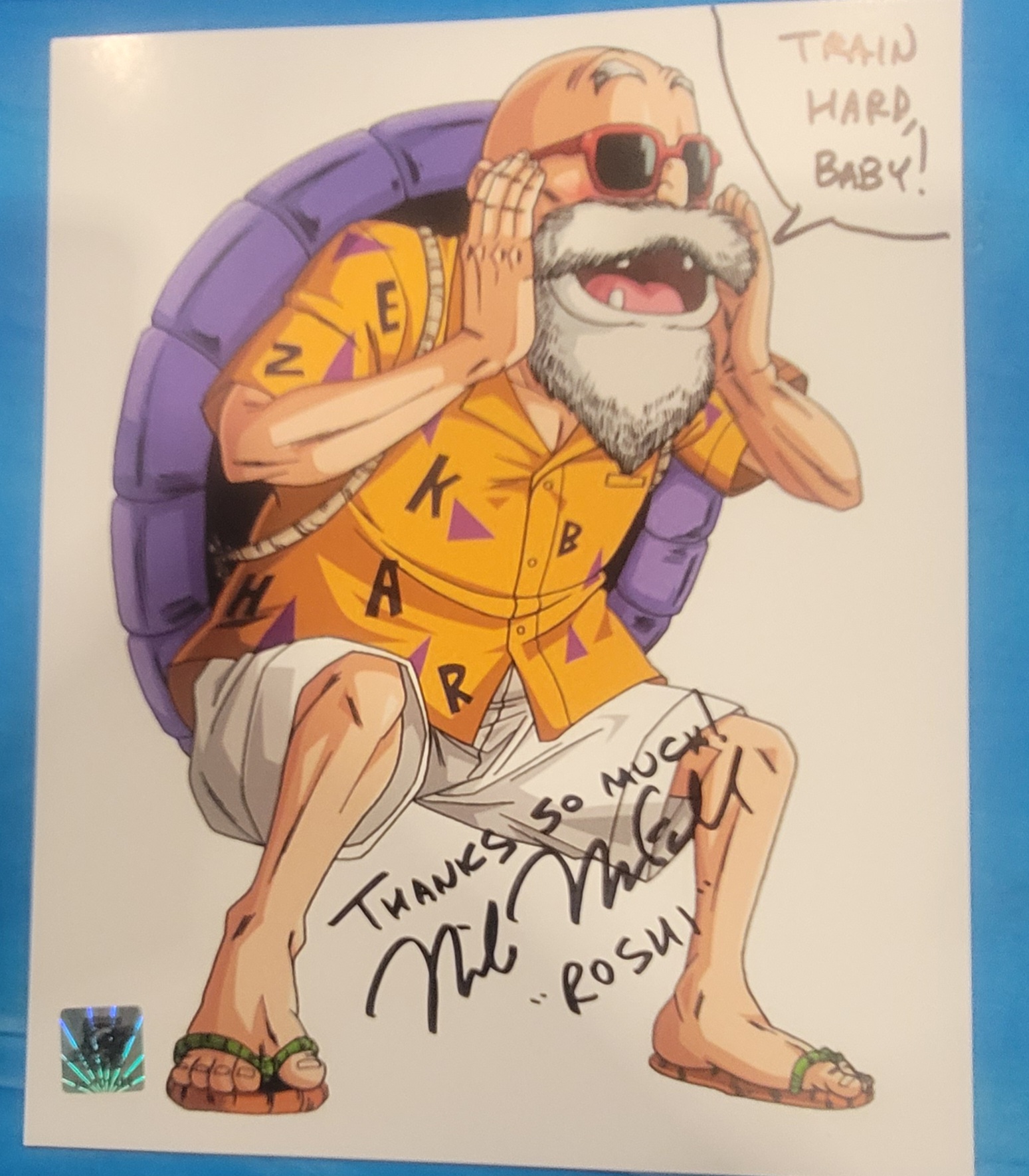 Fan Art-Dragon Ball Z- Master Roshi (signed) – Cosmic Collectibles Main