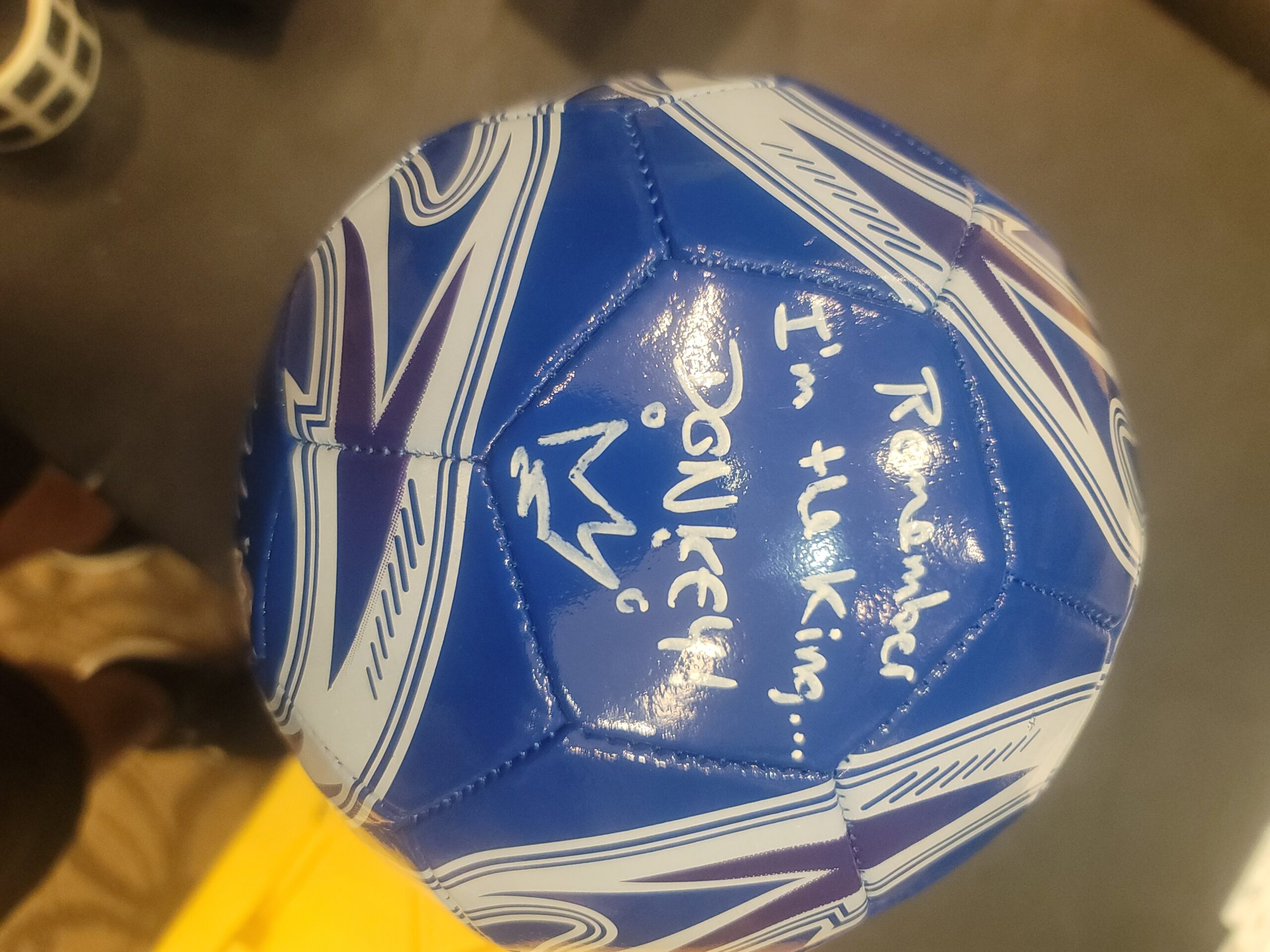 Blue Soccer Ball – Blue Lock (signed) – Cosmic Collectibles